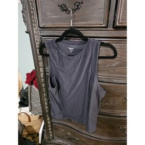 Old Navy Active Cloud 94 Soft Muscle Tank Top Gray Go-Dry Small